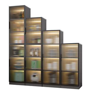 铝合金夹缝收纳厨房置物架冰箱缝隙橱柜储物客厅餐边多层落地柜子