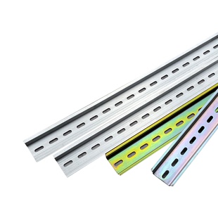 C45铁/铝导轨U型35电气安装空开继电器箱接线端子通用卡轨条1米长