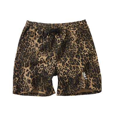 核爆炸豹纹男士大码休闲五分短裤