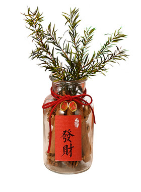 肉桂生财摆件办公室香薰摆件