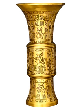 香桶有求必应香筒储香装香放香桶纯黄铜空桶家用仙家大号长款黄铜