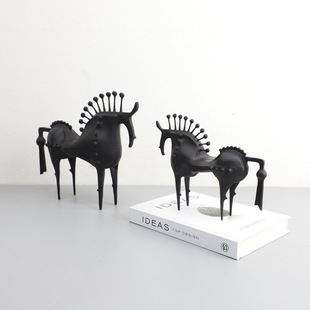 风格 欧式 家居摆件 饰摆件 轻奢抽象艺术金属材 电视柜玄关装 新中式