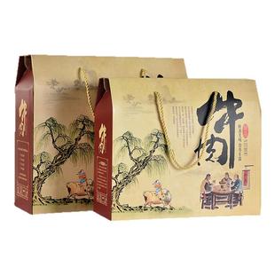 通用5-10斤牛肉包装盒现货批发熟食礼品盒定制羊肉卤味手提盒供应