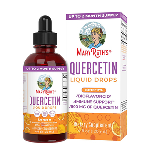 现货美国MaryRuth’s儿童液体槲皮素滴剂生物类黄酮肺部呼吸免疫