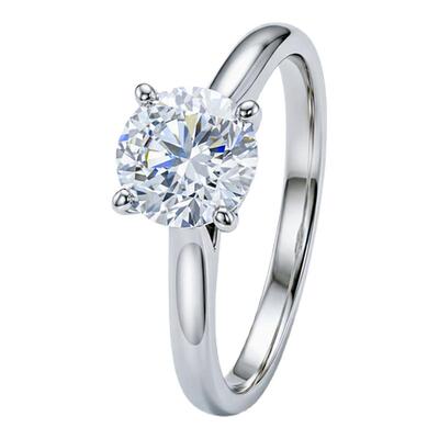 蒂芙星钻18K金培育钻婚戒