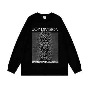 Joy Division乐队专辑表演印花长袖T恤男女款纯棉上衣打底衫春秋