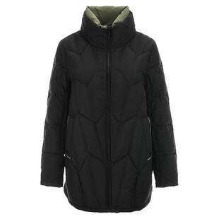 奥莱专柜品牌撤柜正品 HZ冬装新款 白鸭绒中长款防风保暖羽绒服女