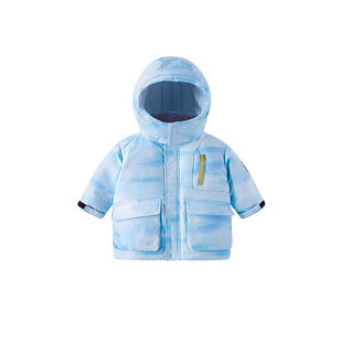 男童羽绒服中长款冬季宝宝外套加厚保暖婴儿衣服女童冬装儿童童装