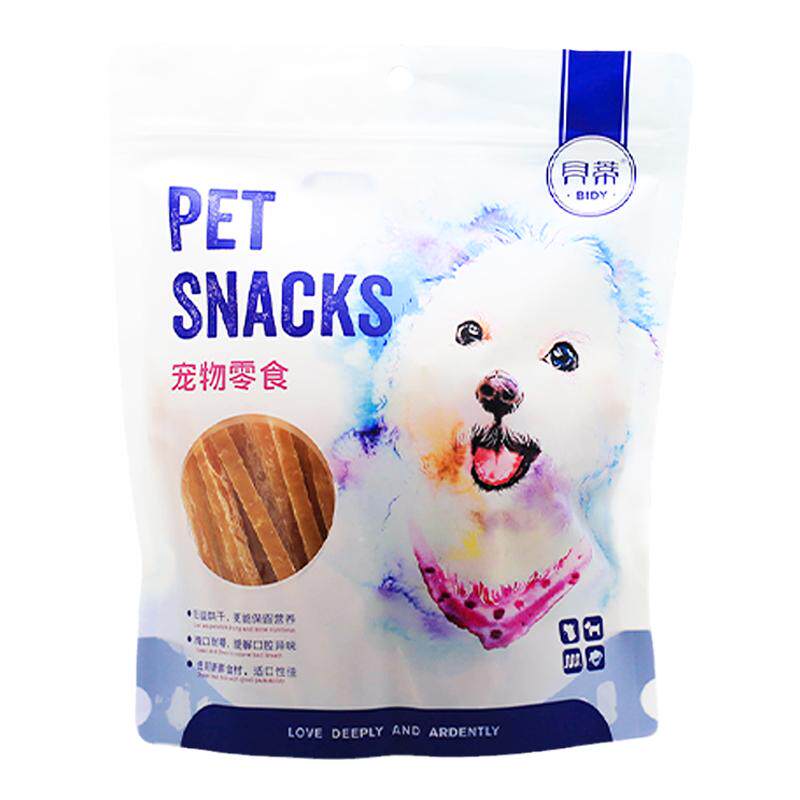 贝蒂狗零食鸡肉干400g鸡胸肉切丝泰迪比熊幼犬宠物零食鸡肉条包邮