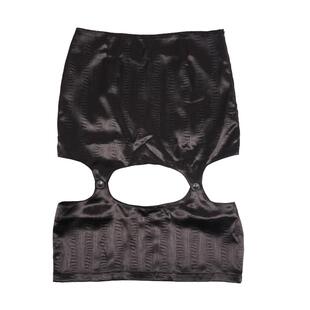 ''Farfalla Zoe''可拆卸拼接半裙 日常百搭黑色暗扣短裙