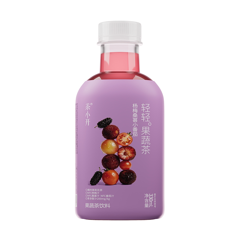 茶小开轻轻果蔬茶330ml