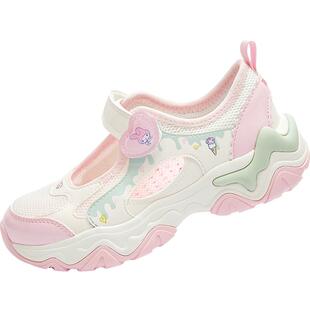 库洛米IP巴拉巴拉童鞋儿童运动鞋女童2026夏季新款时尚慢跑鞋子潮