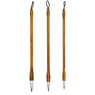 荣宝斋圣檀毛笔书法专用兼毫中号狼毫中楷专业级羊毫国画加大号隶书颜体楷书行书初学者写毛笔字套装