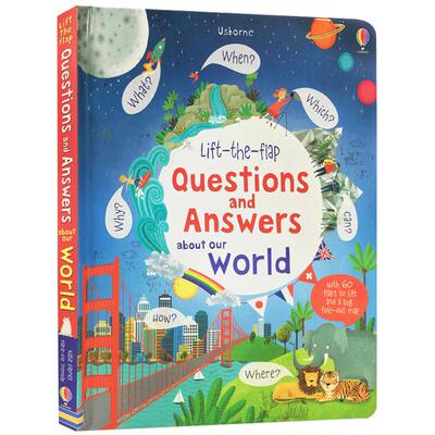 英文原版 Questions and Answers about our world亲子阅读翻翻书usborne出版儿童科普知识问与答满足孩子们的好奇心