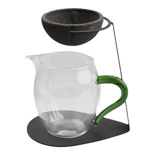 陶迷耐热玻璃公道杯分茶器加厚高硼硅茶海高档无孔茶漏功夫茶滤具