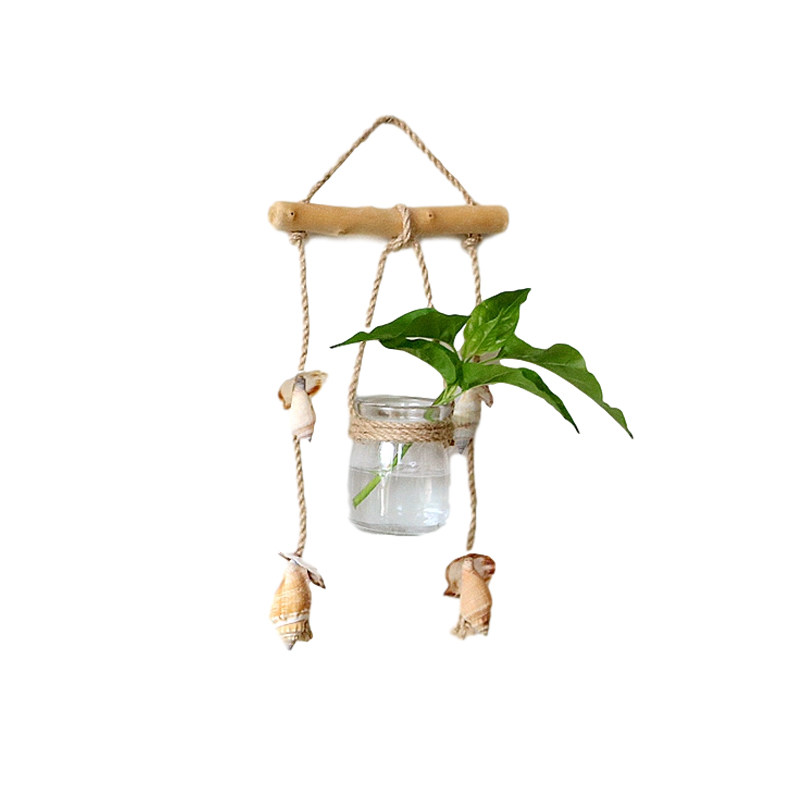 ins创意水培植物壁挂玻璃花瓶装饰绿萝小吊瓶小清新墙面简约挂饰