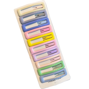 儿童发夹大号bb夹碎发发卡糖果色前额刘海夹鸭嘴夹小女孩夹子头饰