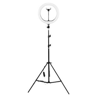 手机直播补光灯主播美颜嫩肤网红拍照神器室内专用拍摄灯光大光圈环形灯打光灯摄影自拍美颜灯抖音便携支架