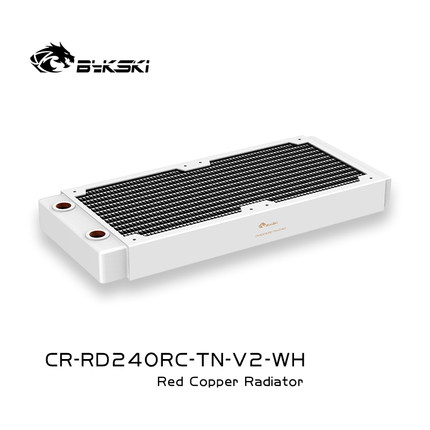 Bykski CR-RD240RC-TN-V2 RC系列高性能水冷排紫铜散热薄排换热器