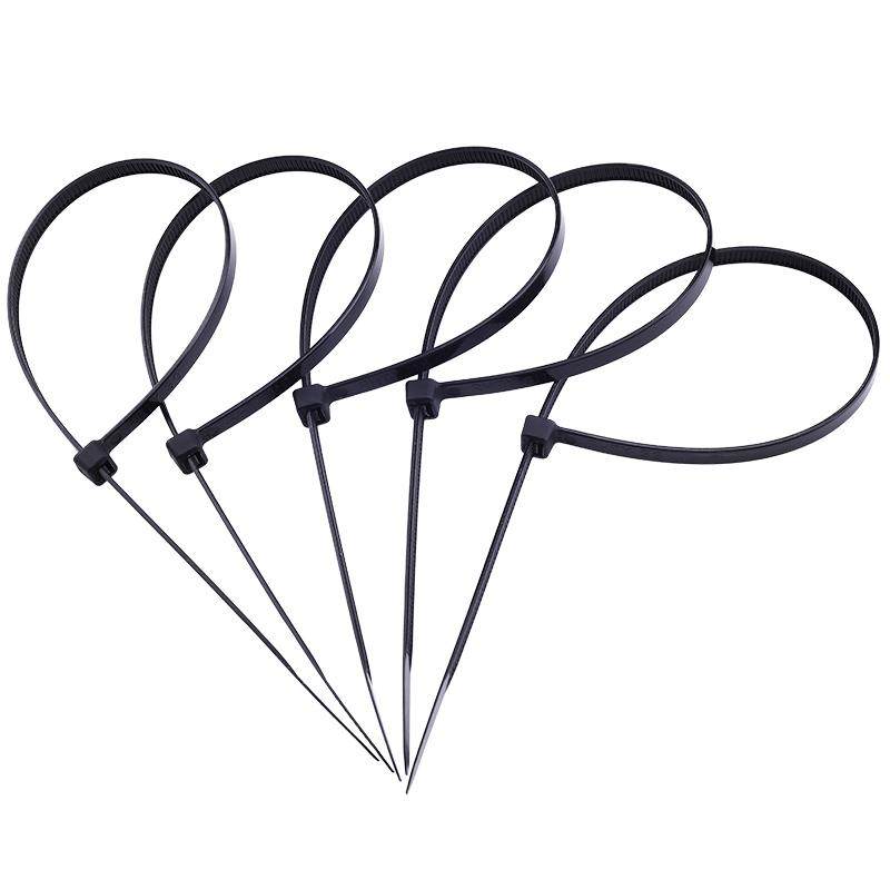 尼龙扎带3 200塑料扎带黑白卡扣新料自锁式扎带 扎线100条/包扎带