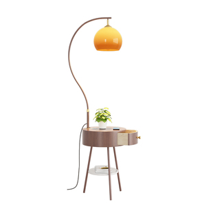 新款法式中古风床头柜轻奢高级感小型边几替代创意复古多功能带灯