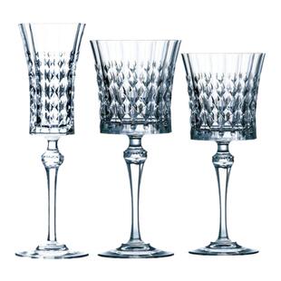 法国进口CDA水晶玻璃高脚杯威士忌杯红酒杯红葡萄酒杯气泡香槟杯