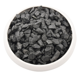 50斤打蜡黑色砾石户外庭院石子花园造景碎石园林小石头景观铺路石