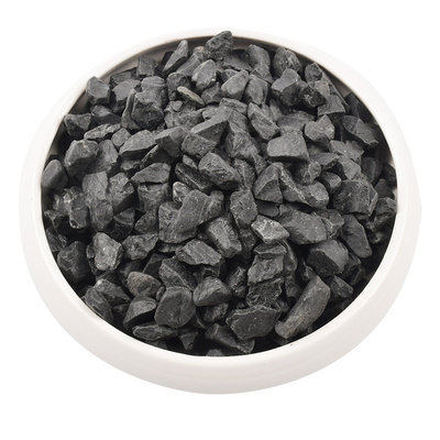 50斤打蜡黑色砾石户外庭院石子花园造景碎石园林小石头景观铺路石