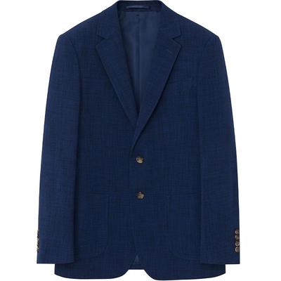 JDV深蓝平驳领百搭通勤西装