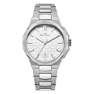 海鸥表超凡系列商务运动款国风席纹几何设计自动机械男表1140A