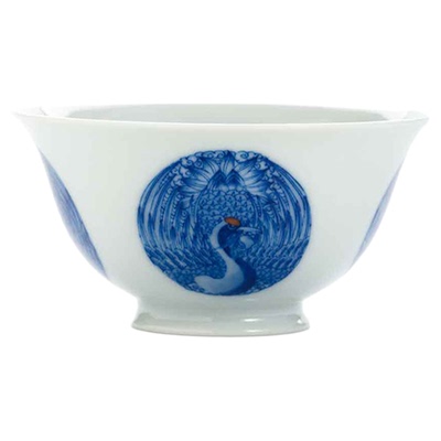 祖传窑团鹤若深杯单杯