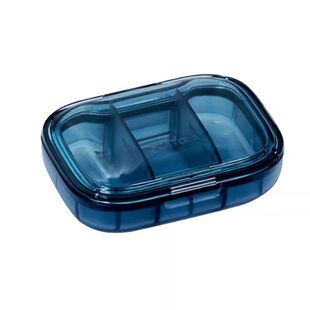 小药盒便携式迷你小号随身早午中晚提醒药品分装收纳密封药盒子