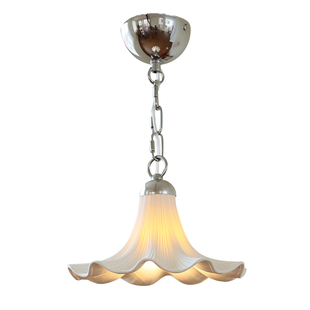 中古包豪斯过道吸顶灯陶瓷花朵玄关照明灯全光谱护眼阳台小吊灯具