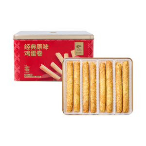 锦华经典原味鸡蛋卷铁罐独立包装