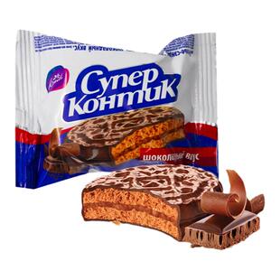 俄罗斯原装进口小零食品巧克力夹心三明治饼干早晚代餐饱腹国家馆