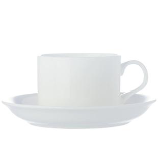 景德镇陶瓷白色骨瓷接待釉下彩意式咖啡杯碟套装带碟下午茶牛奶杯