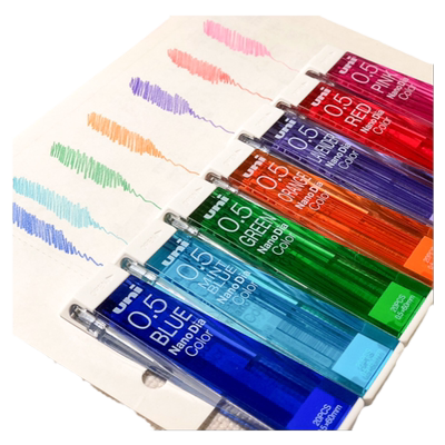 日本三菱彩色铅芯自动铅笔芯