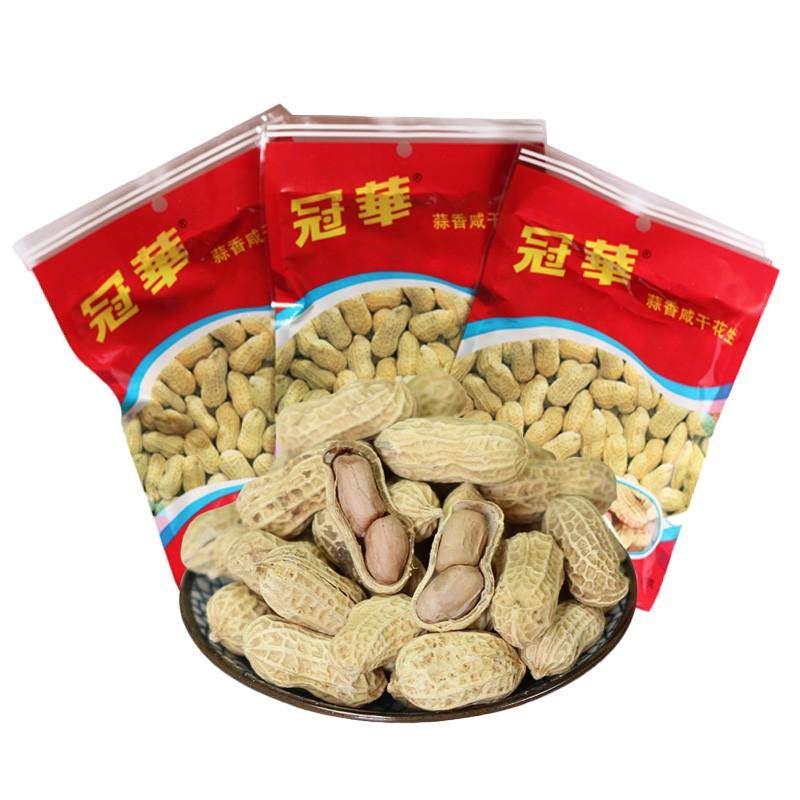 冠华100克袋 蒜香花生咸干  坚果炒货下酒菜休闲坚果小吃热卖零食