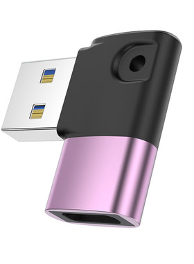 USB3.0转typec转接弯头充电转换
