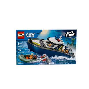 【自营】乐高城市组系列60456警船追逐男女孩益智拼搭积木玩具