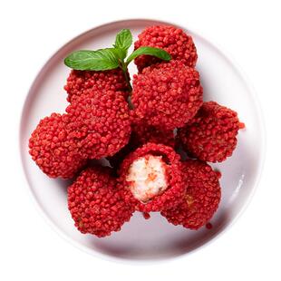 荔枝虾球半成品红尘妃子笑网红油炸小吃脆花粒酒店点心冷冻年夜饭