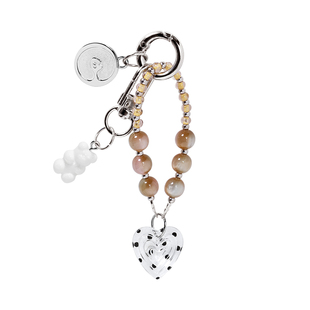 壳试验波点小熊原创设计自制韩系可爱手机链挂饰防丢便携链条装饰