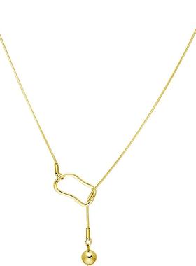 设计感长款吊坠项链女生