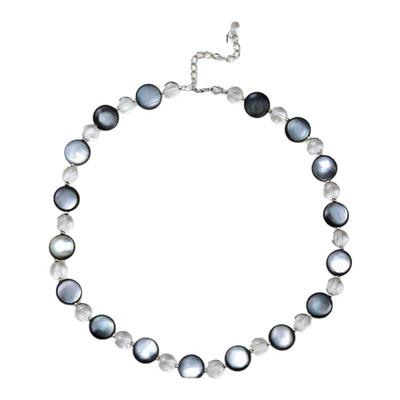 采石studio｜原创「透玄」黑蝶贝白水手链项链高级百搭时髦设计