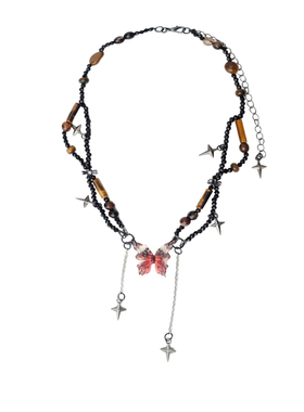 OCTO VITA焦糖系列项链 曼陀罗暗黑高级感黑红甜酷辣妹流星锁骨链