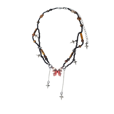 OCTO VITA焦糖系列项链 曼陀罗暗黑高级感黑红甜酷辣妹流星锁骨链