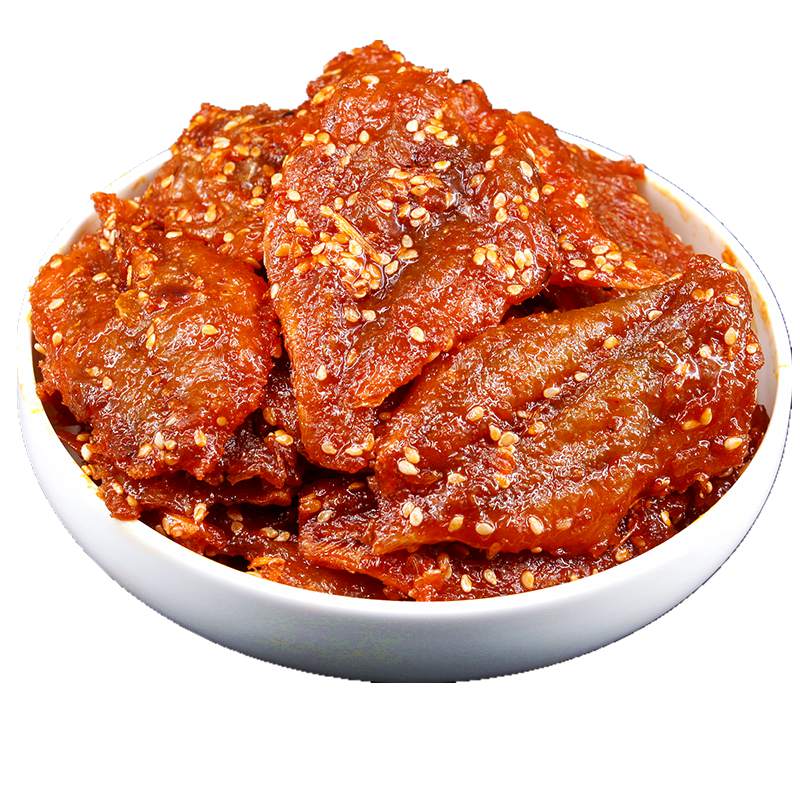 蜜汁香辣红娘鱼500g即食鱼干鱼片香辣小鱼仔北海特产零食休闲食品