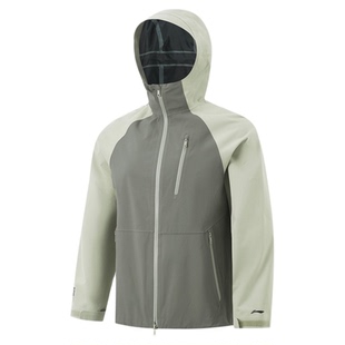 李宁男女同款户外系列冲锋衣休闲舒适时尚百搭AEMU049-B品