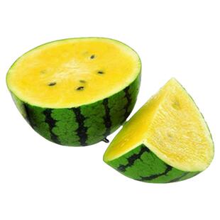 黄瓤黄心西瓜种子绿皮小西瓜孑早熟南北方四季阳台盆栽吊瓜