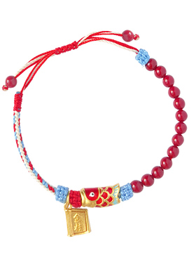 锦鲤上岸手链高考吉祥手工礼物